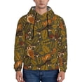 thumbnail image 1 of Haiem Autumn Leaves Owl Squirrel Patterned Men's Hoodie with Kangaroo Pocket - Ideal Pullover Sweatshirt for Daily Wear, Travel, and Home-, 1 of 7