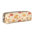 thumbnail image 1 of Haiem Autumn Mushrooms Print Leather Pencil Case Art Supplies Case Zipper Pencil Pouch Stationery Storage Pencil Bag, 1 of 7