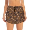 thumbnail image 1 of Haiem Autumn Pinecone Plants Women's 2 in 1 Running Shorts - Lightweight Athletic Workout Gym Yoga Breathable Sports Shorts Liner with Phone Pockets-Large, 1 of 9