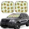 thumbnail image 1 of Haiem Avocado Doing Sport Car Windshield Sun Shade (2 Pieces) Foldable Windshield Sun Shade Car Accessories for Truck SUV Pickup-Medium, 1 of 7