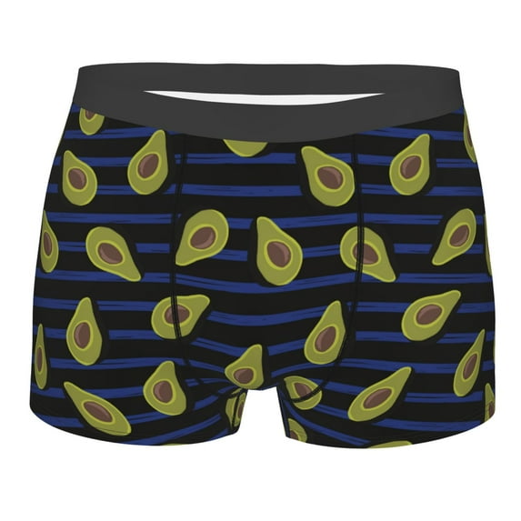 Haiem Avocado Men's Boxer Briefs, Every Day Comfort Stretch Cotton Moisture-Wicking Underwear-Large
