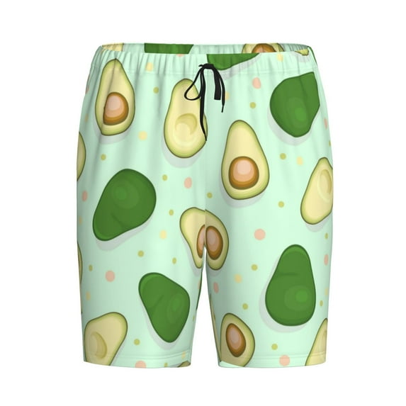 Haiem Avocado Men's Pajama Short with Soft Woven Cotton Elastic Waistband Sleep Short-X-Large