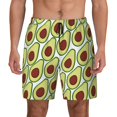 thumbnail image 1 of Haiem Avocado Mens Swim Trunks with Compression Liner 2 in 1 Swimming Shorts Stretch Swimwear Quick Dry,Board Shorts-Large, 1 of 9
