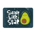 thumbnail image 1 of Haiem Avocado in Space1 Front Door Mat Indoor Outdoor Entrance, Waterproof All-Season, All-Weather Doormat, Durable Flannel Fabric, Fade Resistant, Low Profile, 16x24in, 1 of 9