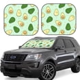 thumbnail image 1 of Haiem Avocado Windshield Sun Shade: Universal Foldable 2-Piece Car Front Window Sunshade - Blocks Uv Rays, And Reduces Heat,Essential Car Accessory Large, 1 of 7