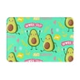thumbnail image 1 of Haiem Avocado Work Out Front Door Mat Indoor Outdoor Entrance, Waterproof All-Season, All-Weather Doormat, Durable Flannel Fabric, Fade Resistant, Low Profile, 16x24in, 1 of 9