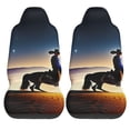 thumbnail image 1 of Haiem Azure Sky Western Desert Cowboy Printed Car Seat Covers Set of 2, Universal Fit Car Seat Covers,Protective Seat Covers,Comfortable Car Seat Covers, Easy Installation Seat Covers, 1 of 9