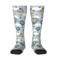 thumbnail image 1 of Haiem Balloon Vintage Socks, Funny Novelty Crazy Design Cotton Socks Sports Socks Knee High Socks For Men, Women,1Pairs - Gift For Working Friends, 1 of 9