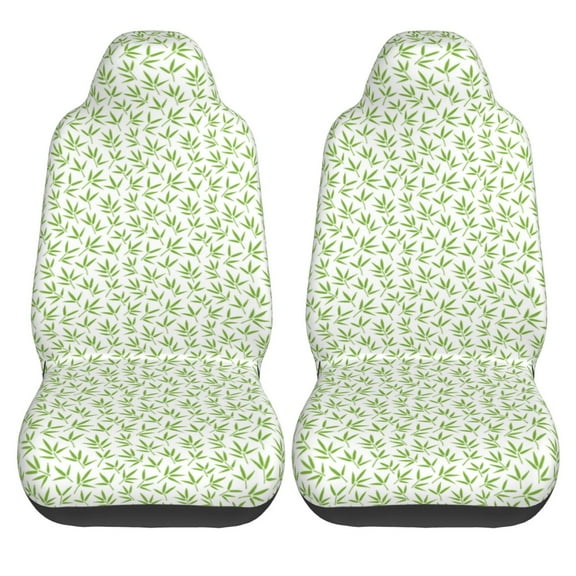 Haiem Bamboo 1 Printed Car Seat Covers Set of 2, Universal Fit Car Seat Covers,Protective Seat Covers,Comfortable Car Seat Covers, Easy Installation Seat Covers