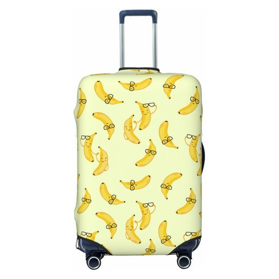 Haiem Bananas Luggage Cover Printed Suitcase Covers for Luggage Elastic Washable Suitcase Protector Fits 18-32 Inch Luggage-Small