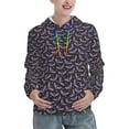 thumbnail image 1 of Haiem Bat Purple for Women's Fashion Hoodies & Sweatshirts with Kangaroo Pocket,Hooded Sweatshirt with Eye-catching Drawstrings-X-Large, 1 of 7