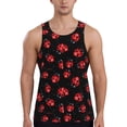 thumbnail image 1 of Haiem Beautiful Red Ladybug Men Workout Tank Top Gym Bodybuilding Sleeveless Muscle T Shirts Athletic Tank Breathable Workout Shirt-Small, 1 of 8