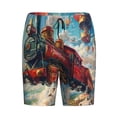 thumbnail image 1 of Haiem Beautiful Red Train Hot Air Balloon Men's Pajama Short with Soft Woven Cotton Elastic Waistband Sleep Short-3X-Large, 1 of 9