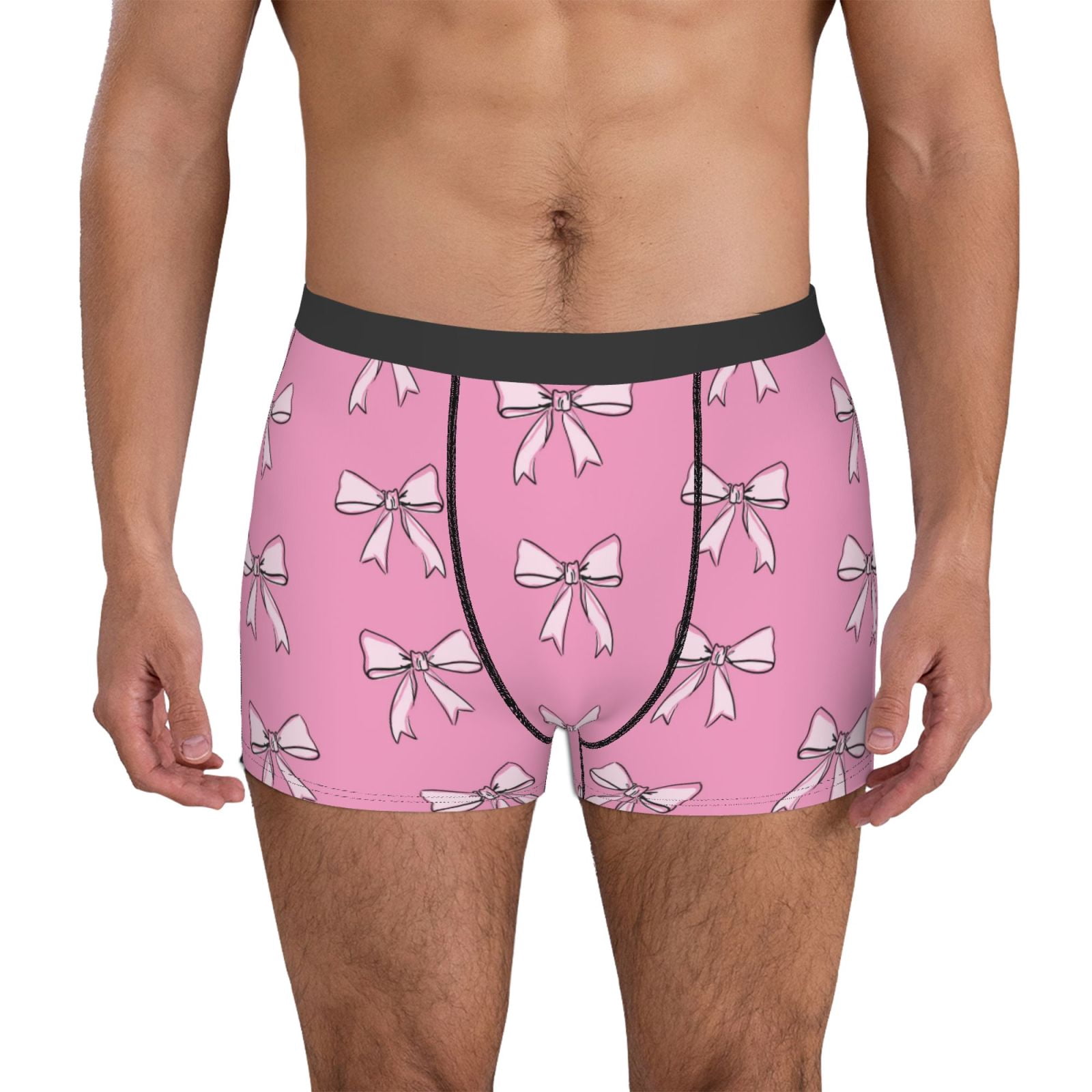 Pink Floral AUS Men's Boxer Briefs (Made In AUS) main image 1