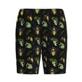 thumbnail image 1 of Haiem Bee Floral Men's Pajama Short with Soft Woven Cotton Elastic Waistband Sleep Short-4X-Large, 1 of 9
