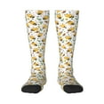 thumbnail image 1 of Haiem Bee and Flowers Socks, Funny Novelty Crazy Design Cotton Socks Sports Socks Knee High Socks For Men, Women,1Pairs - Gift For Working Friends, 1 of 9
