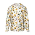 thumbnail image 1 of Haiem Bee and Flowers UPF 50+ Fishing Shirts for Men Long Sleeve UV Sun Protection Hoodie Non-Mask Outdoor Hiking Shirts, 1 of 9
