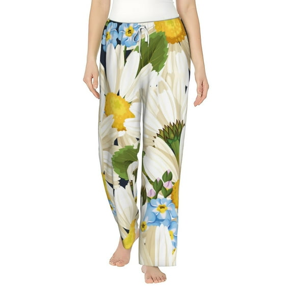 Haiem Bees Collecting Nectar Women's Pajama Pants Ultra Lightweight Pjs Bottoms Sleepwear Bottom Pants With Pocket Drawstring-XX-Large