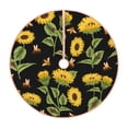 thumbnail image 1 of Haiem Bees and Sunflowers Pattern Christmas Tree Skirt Merry Christmas Party Christmas Tree Decoration,New Year Decorations-30", 1 of 6