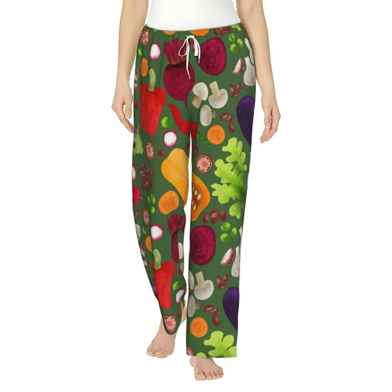 Haiem Begetable Women's Pajama Pants Ultra Lightweight Pjs Bottoms Sleepwear Bottom Pants With Pocket Drawstring-XX-Large