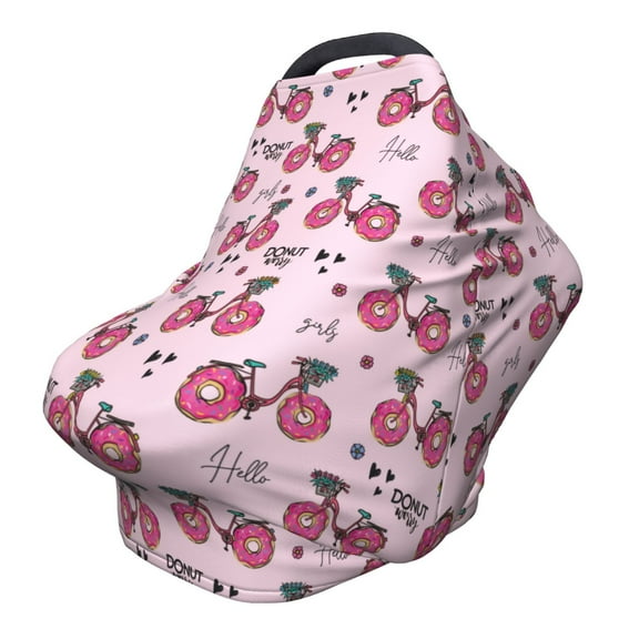 Haiem Bike with Donut Wheels Baby Nursing Cover & Nursing Poncho - Multi Use Cover for Baby Car Seat Canopy, Stroller Cover, 360°Full Privacy Breastfeeding Coverage