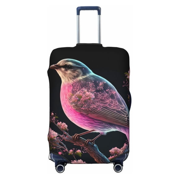 Haiem Bird 2 Luggage Cover Printed Suitcase Covers for Luggage Elastic Washable Suitcase Protector Fits 18-32 Inch Luggage-Small