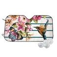 thumbnail image 1 of Haiem Bird and Floral Car Windshield Sun Shade - Blocks UV Rays Sun Visor Protector, Sunshade to Keep Your Vehicle Cool, Universal Fit SUV Van Sedan-Small, 1 of 7
