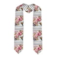 thumbnail image 1 of Haiem Bird and Floral Pattern Graduation Stole 2024 | Premium Satin Sash for Graduation Ceremony, 1 of 7