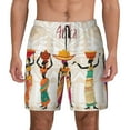 thumbnail image 1 of Haiem Black African Woman Mens Swim Trunks with Compression Liner 2 in 1 Swimming Shorts Stretch Swimwear Quick Dry,Board Shorts-3X-Large, 1 of 9