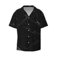 thumbnail image 1 of Haiem Black Marble Texture Abstract Men's Casual Shirts Short Sleeve Button Down Shirts Fashion Textured Summer Beach Shirt-XX-Large, 1 of 7