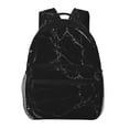 thumbnail image 1 of Haiem Black Marble Texture Abstract Printed School Backpack,Casual Travel Lightweight Backpack,Durable Comfortable Multifunctional Backpack,Laptop Backpack, 1 of 5