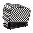 thumbnail image 1 of Haiem Black and White Checkerboard Print Toaster Covers 2 Slice Wide Slot,Bread Dust Cover & Fingerprint Protection,Bread Machine Cover,Appliance Covers, 1 of 7