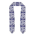 thumbnail image 1 of Haiem Blue And White Porcelain Pattern Pattern Graduation Stole 2024 | Premium Satin Sash for Graduation Ceremony, 1 of 7