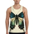thumbnail image 1 of Haiem Blue Black Butterfly Art Men Workout Tank Top Gym Bodybuilding Sleeveless Muscle T Shirts Athletic Tank Breathable Workout Shirt-, 1 of 8