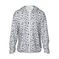 thumbnail image 1 of Haiem Blue Dandelion UPF 50+ Fishing Shirts for Men Long Sleeve UV Sun Protection Hoodie Non-Mask Outdoor Hiking Shirts, 1 of 8