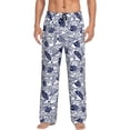 thumbnail image 1 of Haiem Blue Fish1 Men's Pajama Pants Ultra Lightweight Pjs Bottoms Sleepwear Bottom Pants With Pocket Drawstring-X-Large, 1 of 7