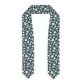 thumbnail image 1 of Haiem Blue Flower Pattern Graduation Stole 2024 | Premium Satin Sash for Graduation Ceremony, 1 of 7