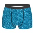 thumbnail image 1 of Haiem Blue Glitter Men's Boxer Briefs, Every Day Comfort Stretch Cotton Moisture-Wicking Underwear-X-Large, 1 of 9