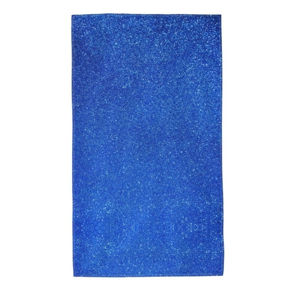 Haiem Blue Glitter Printed Premium 27.5x16 Inch Microfiber Towel , High Absorbency, Soft & Plush , Quick-Dry, Vibrant Print , Ideal for Beach, Pool, Travel, and More
