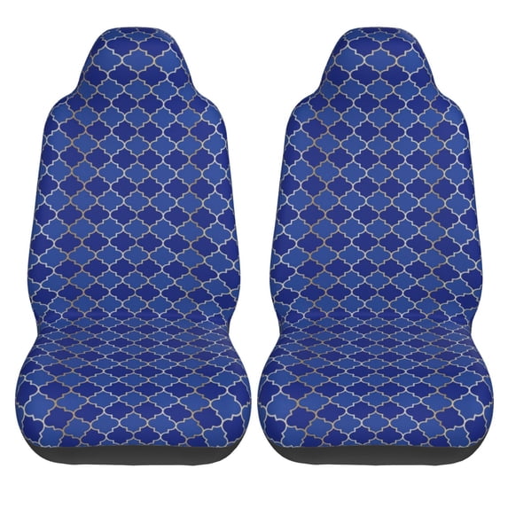 Haiem Blue Lantern Shapes Printed Car Seat Covers Set of 2, Universal Fit Car Seat Covers,Protective Seat Covers,Comfortable Car Seat Covers, Easy Installation Seat Covers