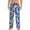 thumbnail image 1 of Haiem Blue Lightning2 Men's Pajama Pants Ultra Lightweight Pjs Bottoms Sleepwear Bottom Pants With Pocket Drawstring-, 1 of 7