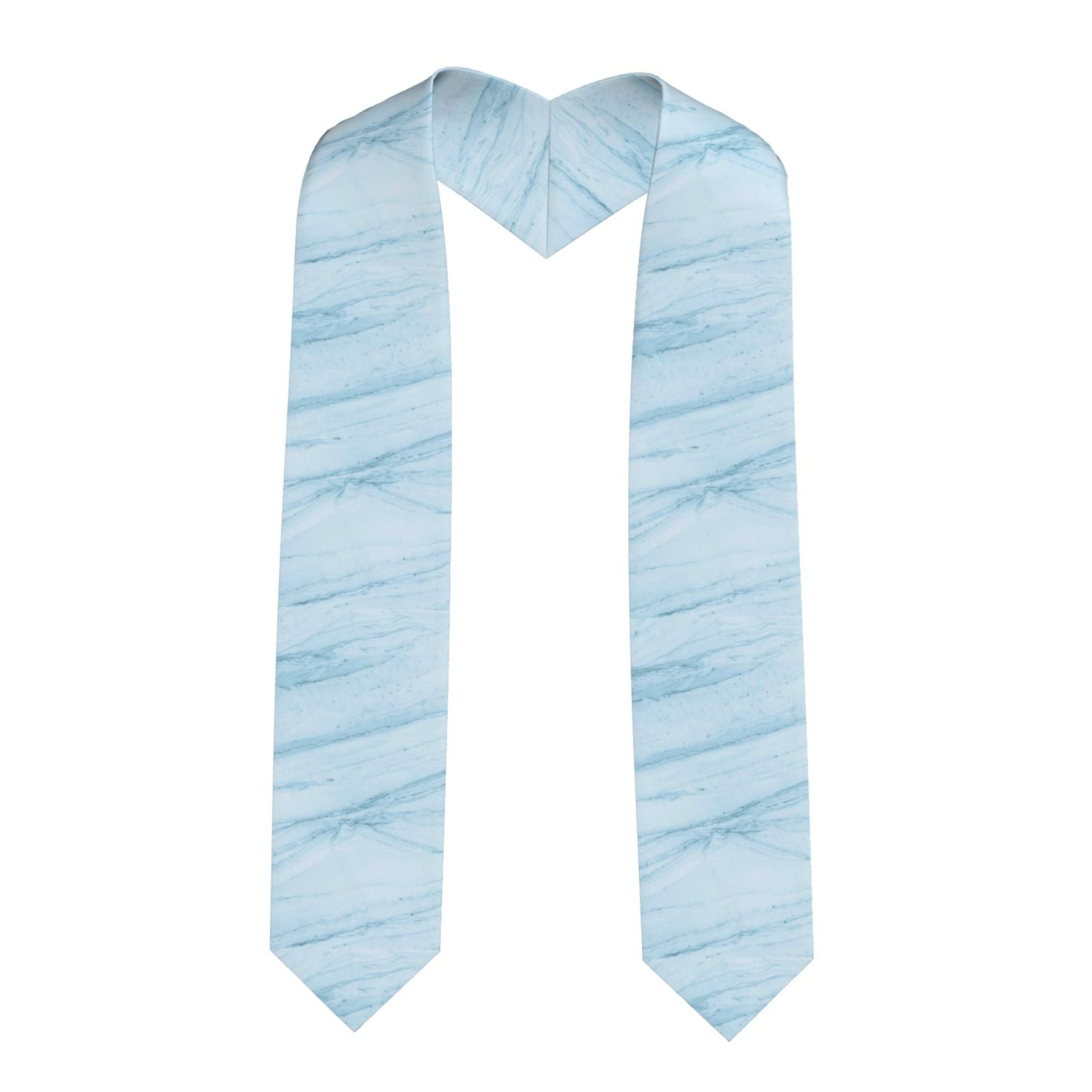 Haiem Blue Marble Pattern Graduation Stole 2024 | Premium Satin Sash ...