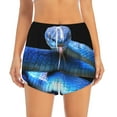 thumbnail image 1 of Haiem Blue Viper Snake Women's 2 in 1 Running Shorts - Lightweight Athletic Workout Gym Yoga Breathable Sports Shorts Liner with Phone Pockets-XX-Large, 1 of 9