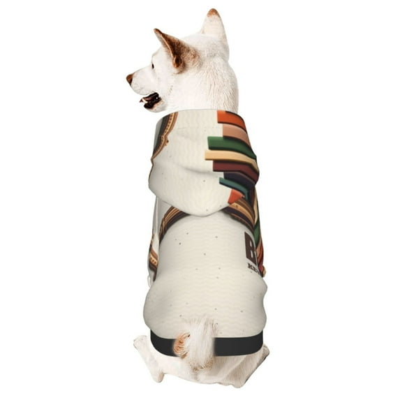 Haiem Books Key To Knowledge for Winter Dog Hoodie Sweatshirts with Pockets Warm Dog Clothes for Small Dogs Chihuahua-Small