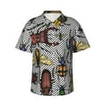 thumbnail image 1 of Haiem Bright Insects Printed Hawaiian Shirt for Men - Men’s Casual Beach Summer Shirts - Stretch Fabric with Modern Fit-3X-Large, 1 of 9