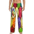 thumbnail image 1 of Haiem Brightly Colored Cupcakes Men's Pajama Pants Ultra Lightweight Pjs Bottoms Sleepwear Bottom Pants with Pocket Drawstring-Large, 1 of 9