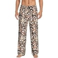 thumbnail image 1 of Haiem Brown Sloth Men's Pajama Pants Ultra Lightweight Pjs Bottoms Sleepwear Bottom Pants With Pocket Drawstring-Small, 1 of 7