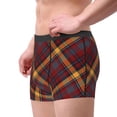 thumbnail image 1 of Haiem Buffalo Check Plaid Men's Boxer Briefs, Every Day Comfort Stretch Cotton Moisture-Wicking Underwear-Large, 1 of 8