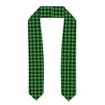 thumbnail image 1 of Haiem Buffalo Plaid Green Black Pattern Graduation Stole 2024 | Premium Satin Sash for Graduation Ceremony, 1 of 7