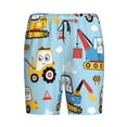 thumbnail image 1 of Haiem Building Truck Men's Pajama Short with Soft Woven Cotton Elastic Waistband Sleep Short-Large, 1 of 9